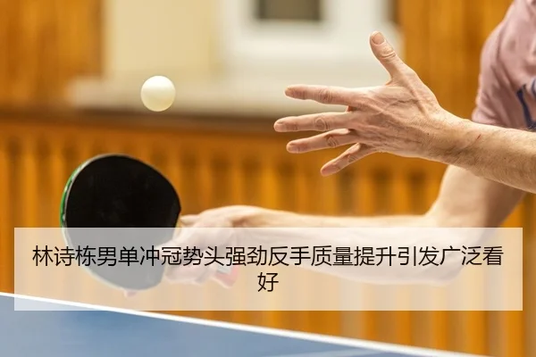 林诗栋男单冲冠势头强劲反手质量提升引发广泛看好